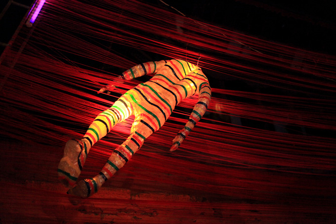 Aditya Aryal's installation art work.